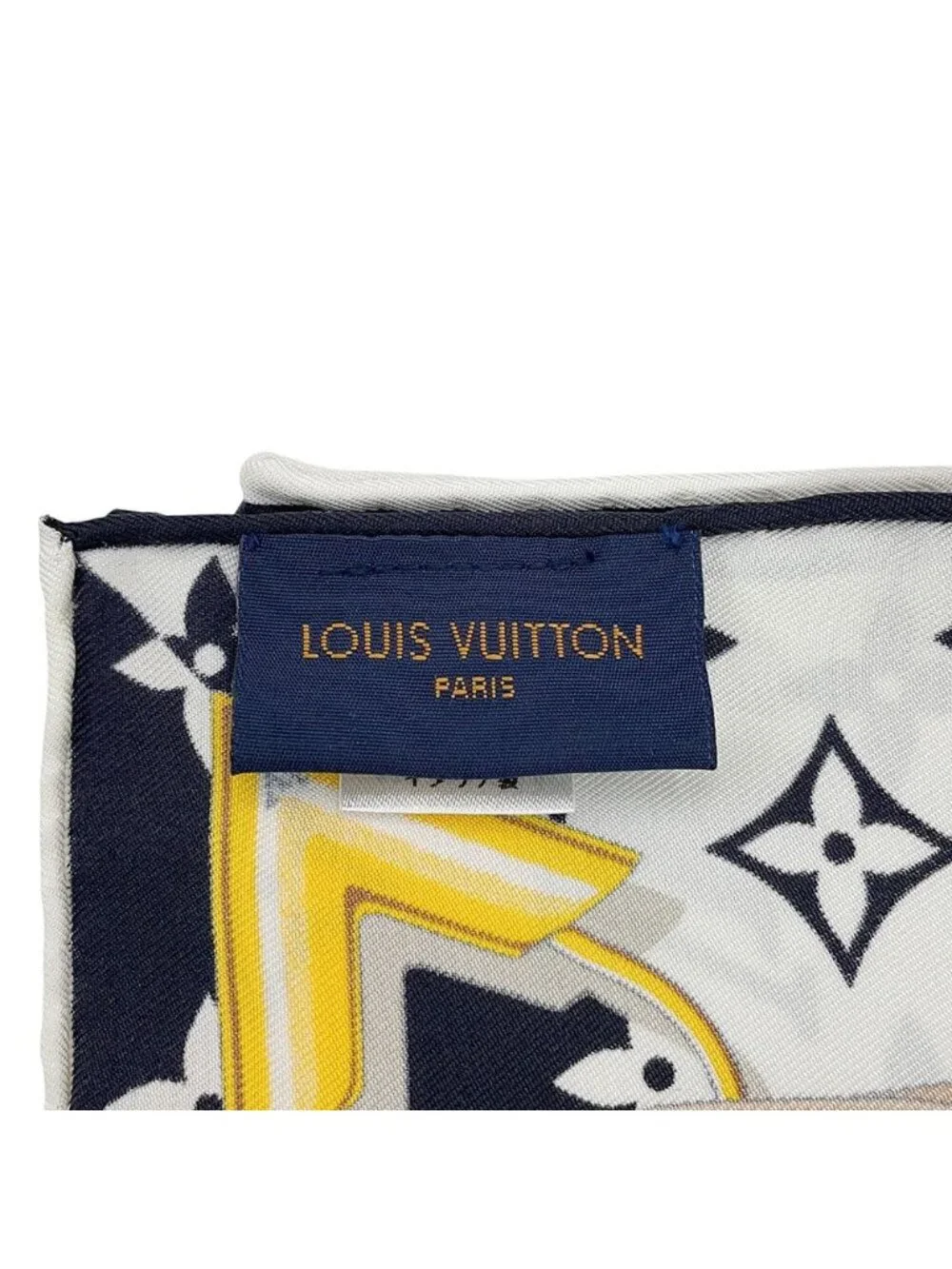 Louis Vuitton Scarf Carre Monogram Confidential Silk Black